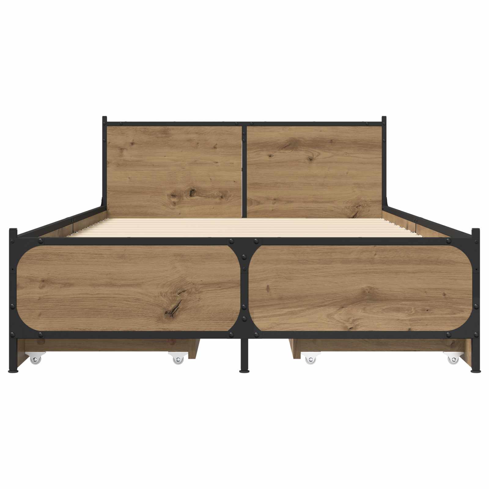 Struttura letto con testata Rovere Artigianale 80 x 200 cm | homemem39