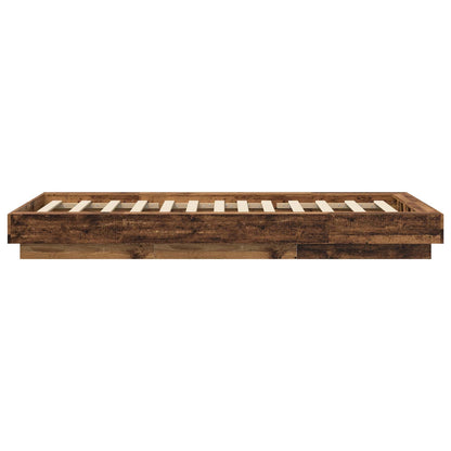 Struttura letto a pavimento Legno antico 80 x 210 cm | homemem39