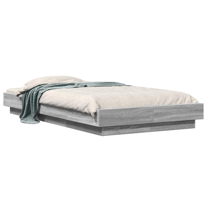 Struttura letto a pavimento Sonoma grigio 80 x 210 cm | homemem39