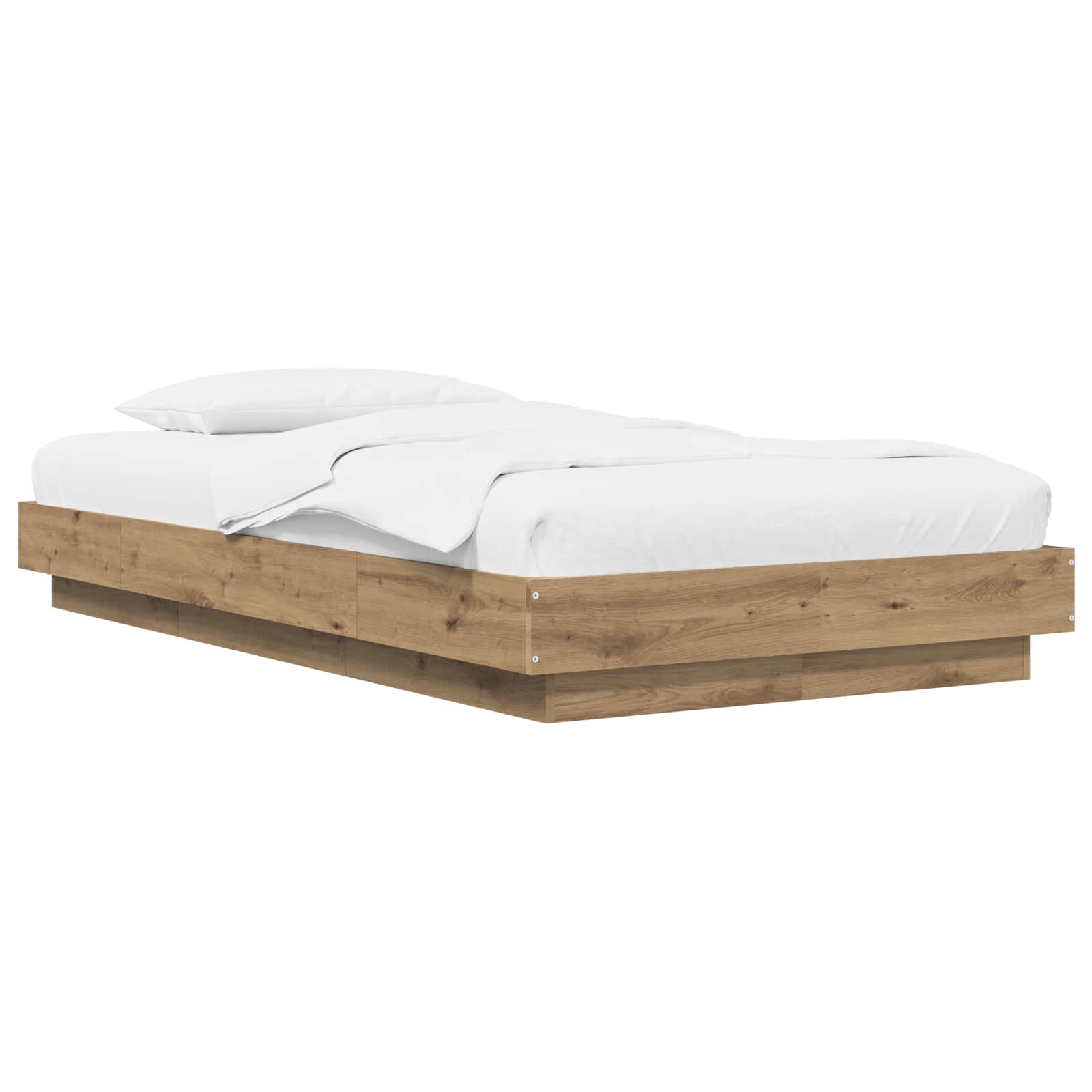 Struttura letto a pavimento Rovere Artigianale 80 x 210 cm | homemem39