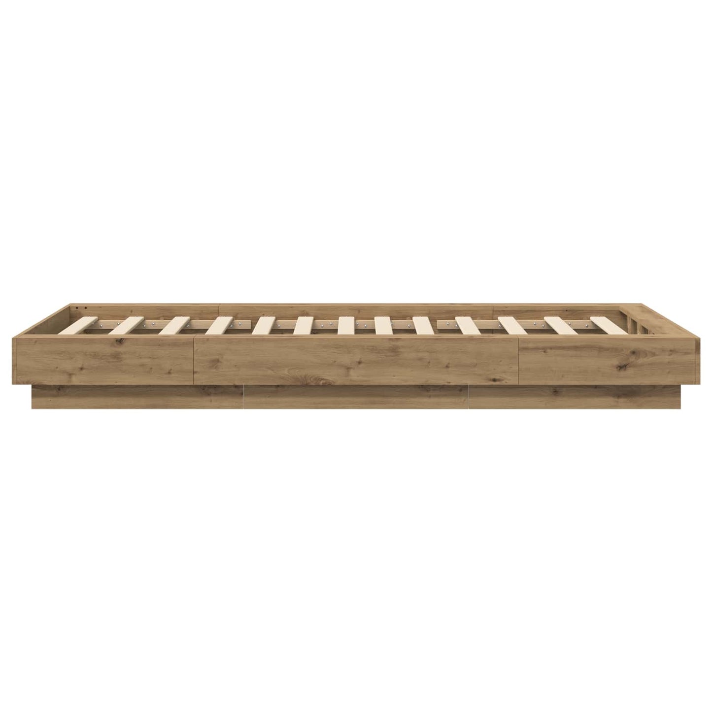 Struttura letto a pavimento Rovere Artigianale 80 x 210 cm | homemem39