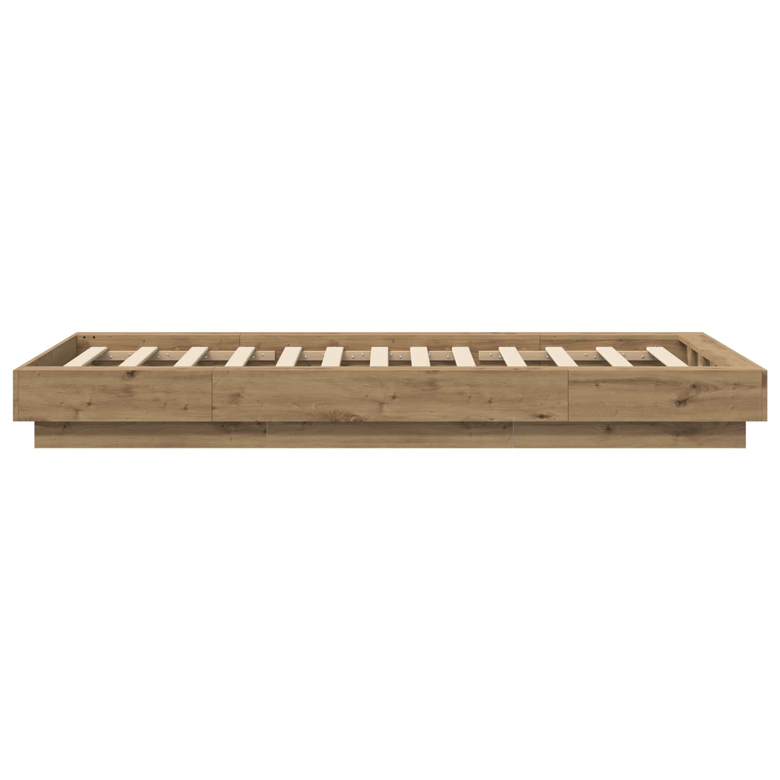 Struttura letto a pavimento Rovere Artigianale 80 x 210 cm | homemem39