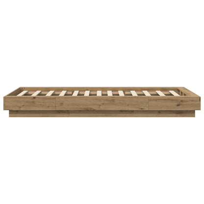 Struttura letto a pavimento Rovere Artigianale 80 x 210 cm | homemem39
