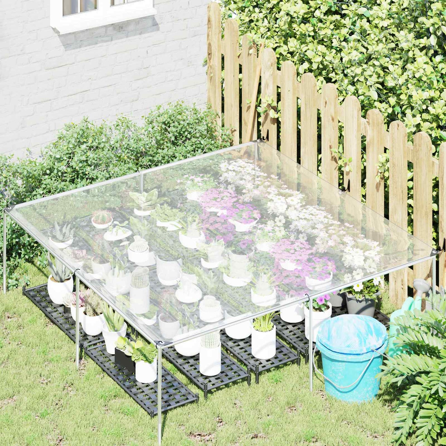 Copertura per Piante Trasparente 2 x 2 m PE | homemem39