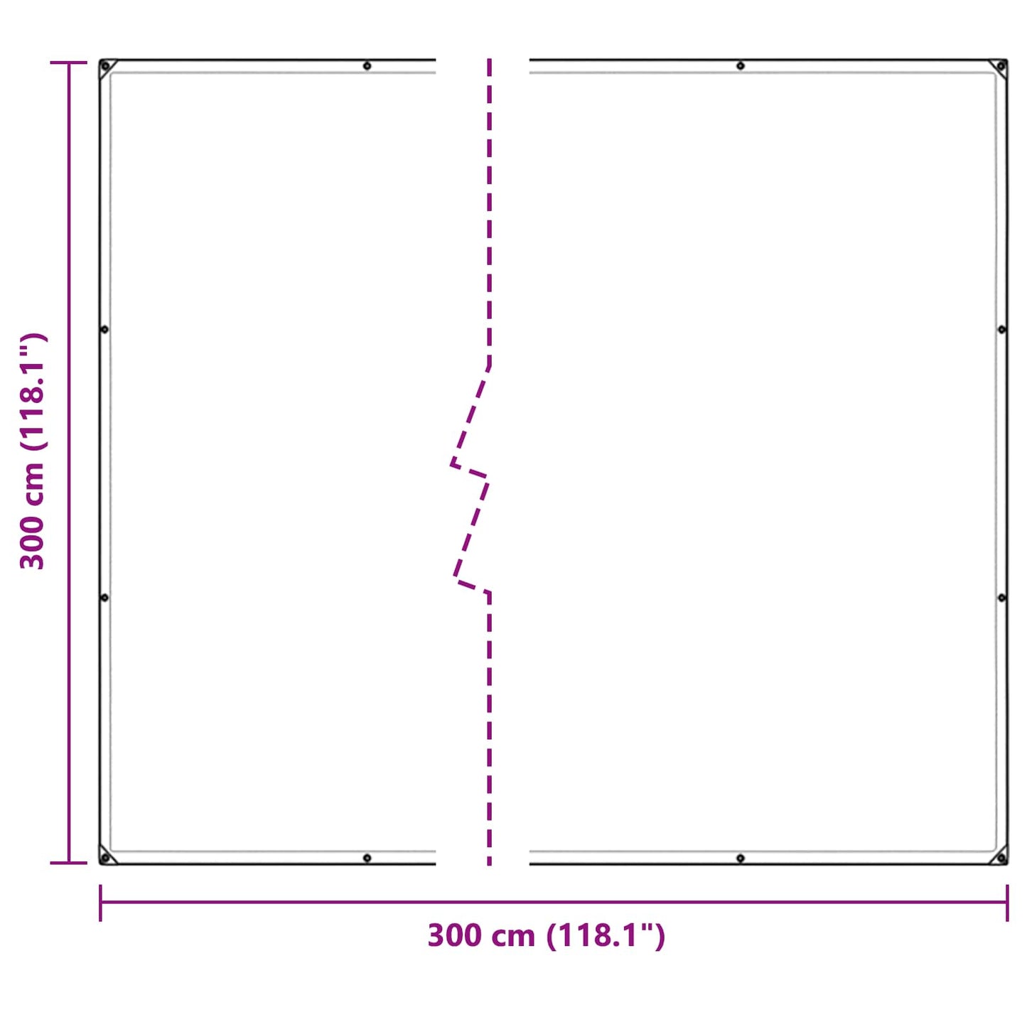 Copertura per Piante Trasparente 3 x 3 m PE | homemem39