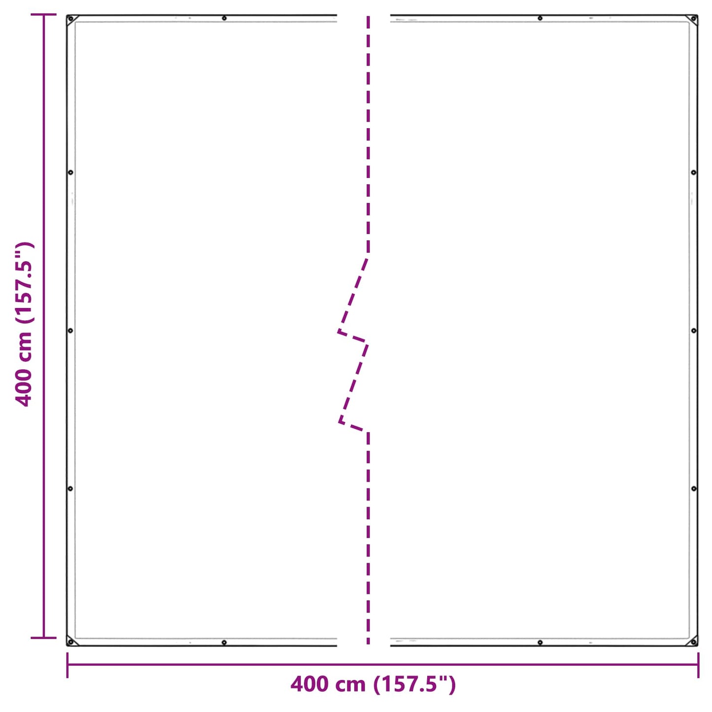 Copertura per Piante Trasparente 4 x 4 m PE | homemem39