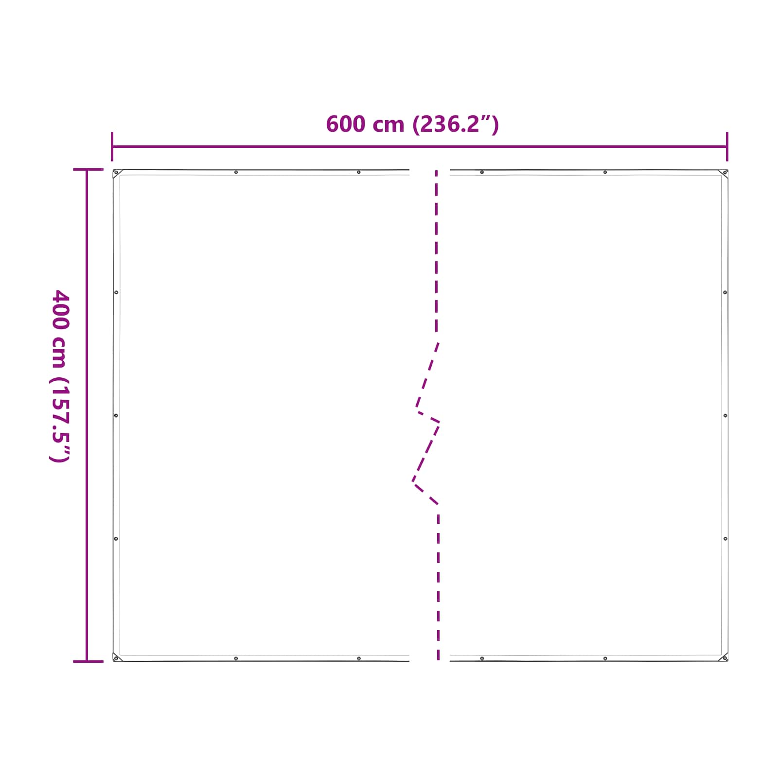 Copertura per Piante Trasparente 4 x 6 m PE | homemem39