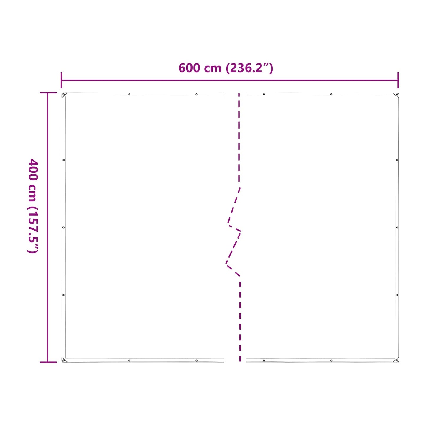 Copertura per Piante Trasparente 4 x 6 m PE