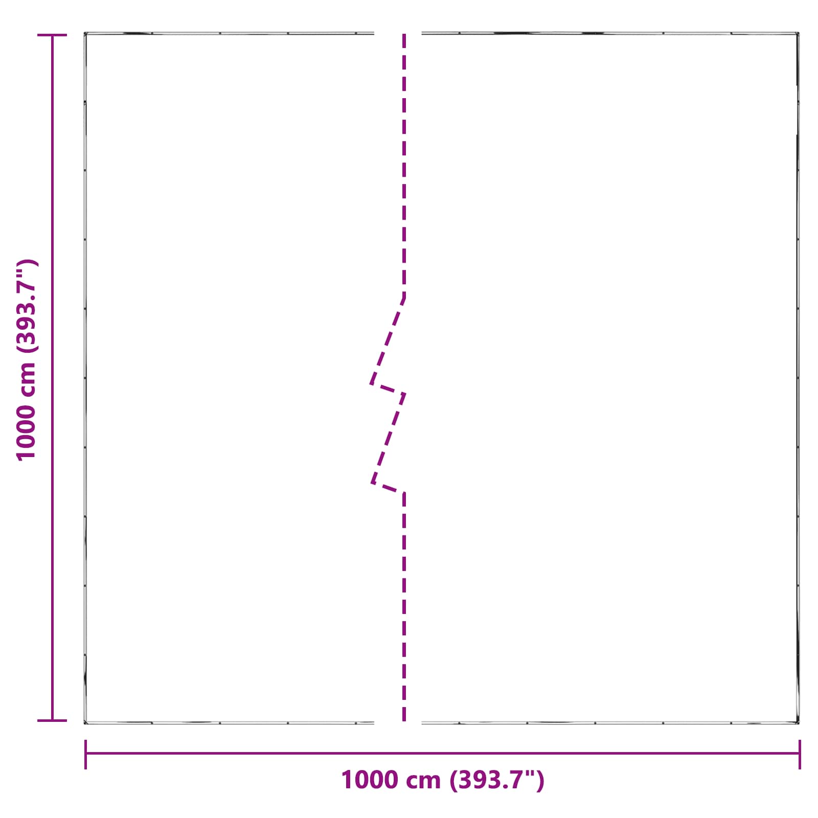 Telo con Occhielli Trasparente 10 x 10 m Polietilene | homemem39