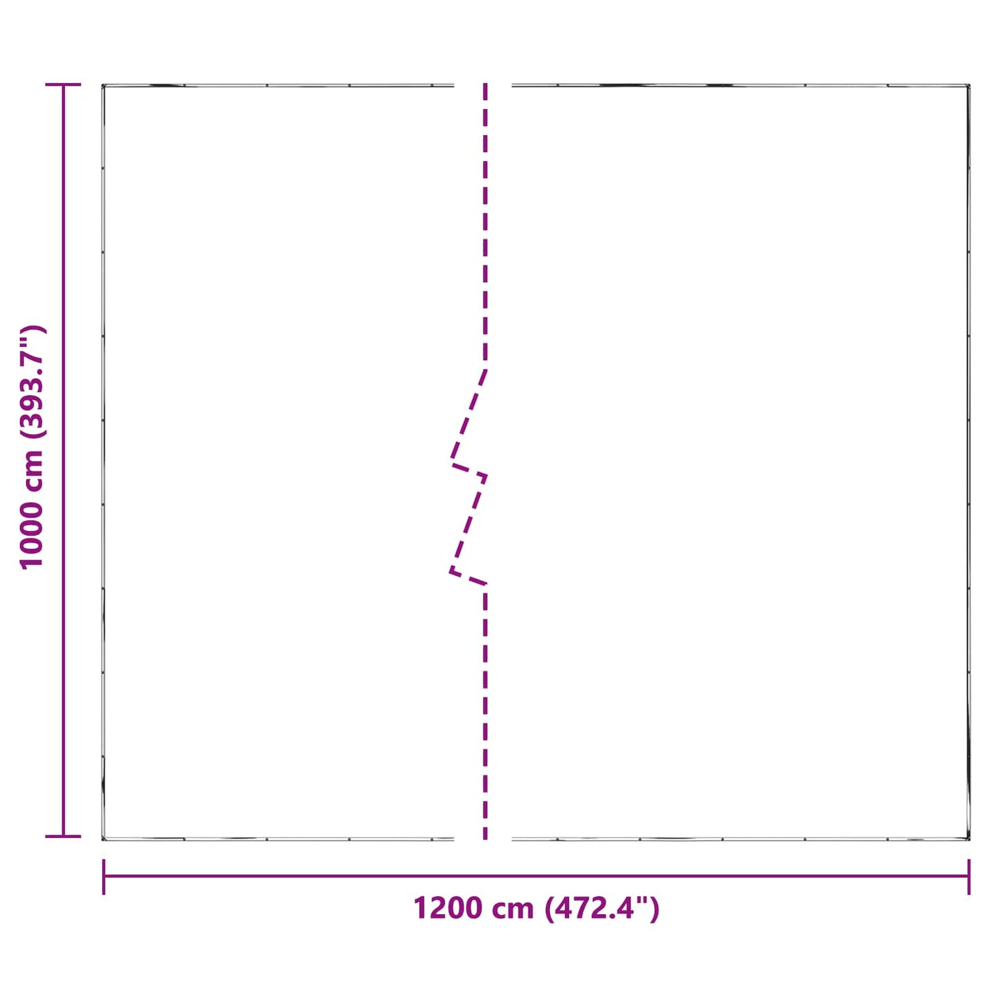 Copertura per Piante Trasparente 10 x 12 m PE