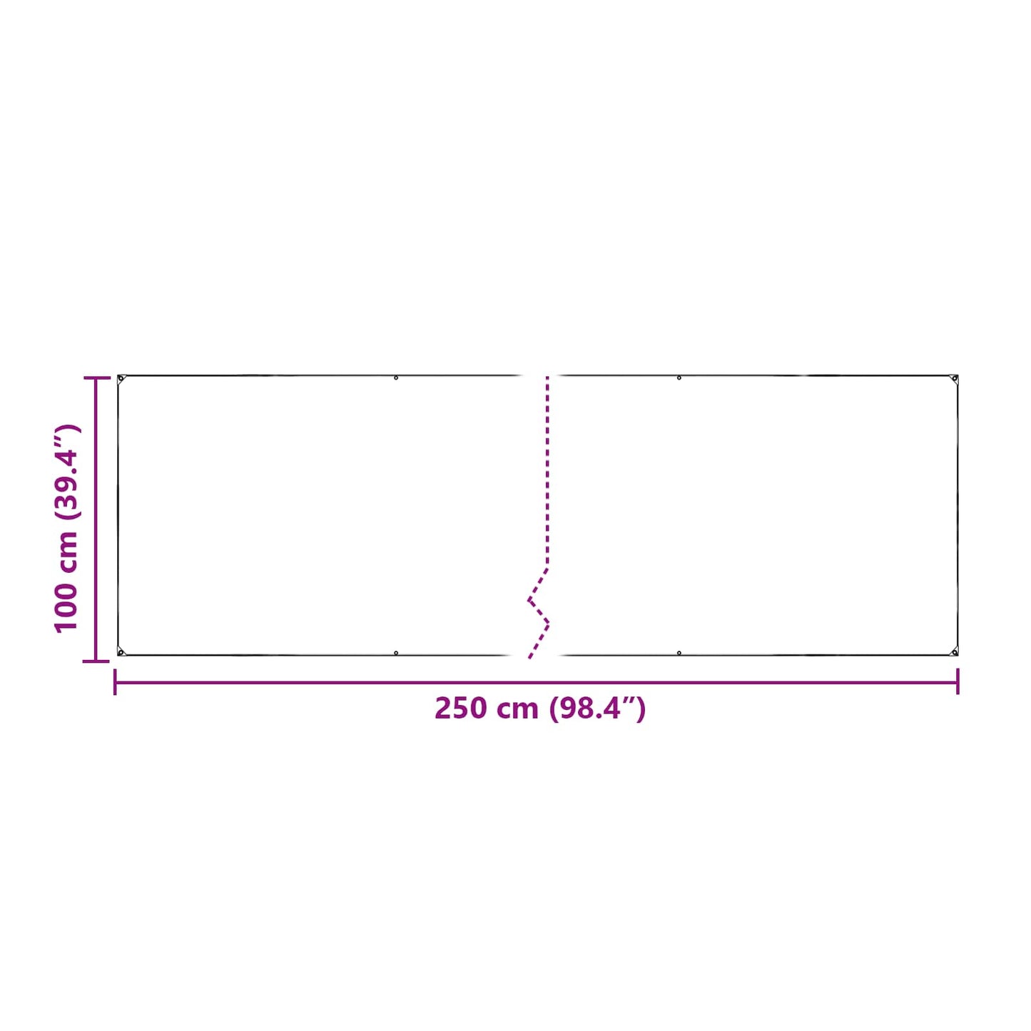 Copertura per Piante Trasparente 2,5 x 1 m PE | homemem39