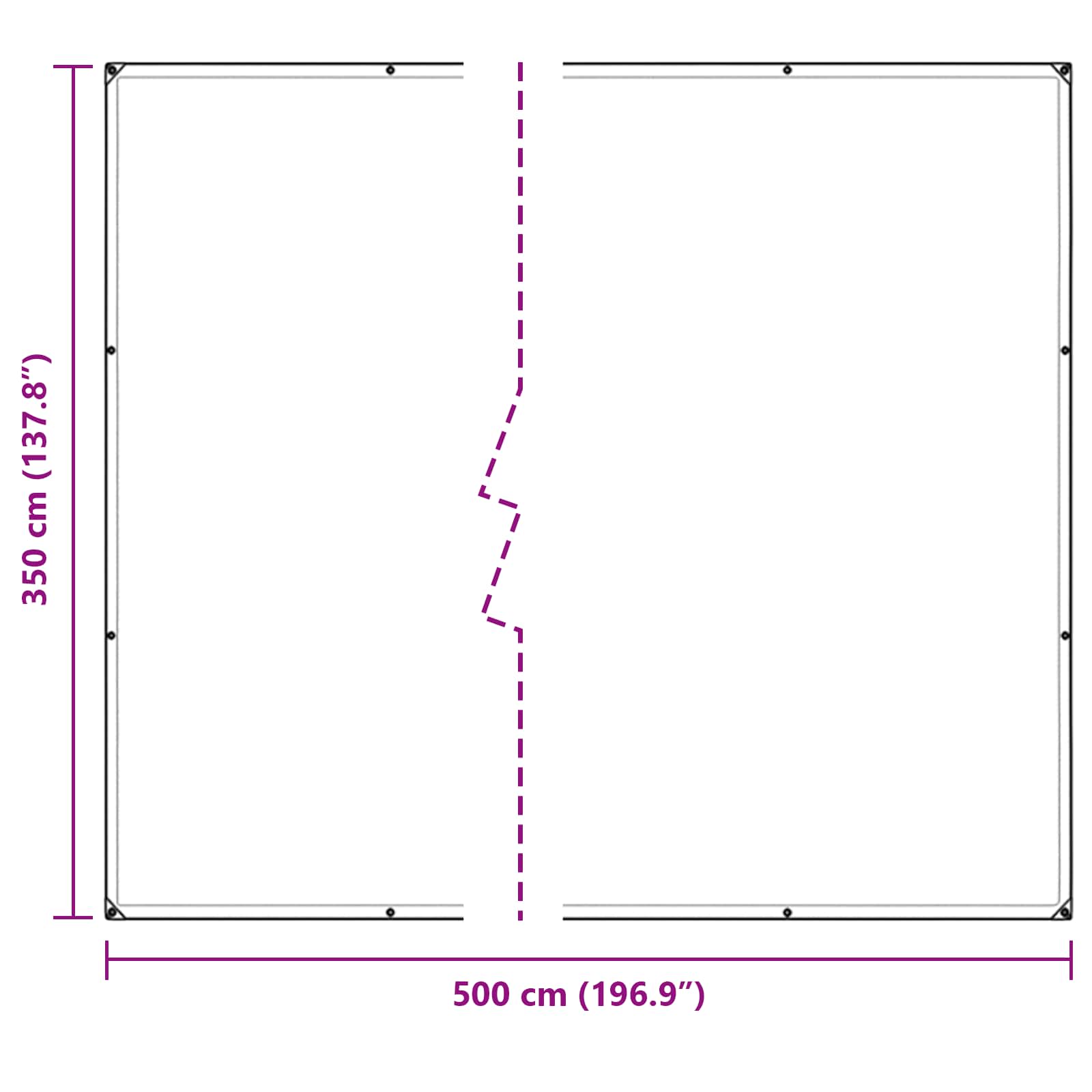 Copertura per Piante Trasparente 5 × 3,5 m PE | homemem39