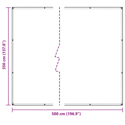 Copertura per Piante Trasparente 5 × 3,5 m PE