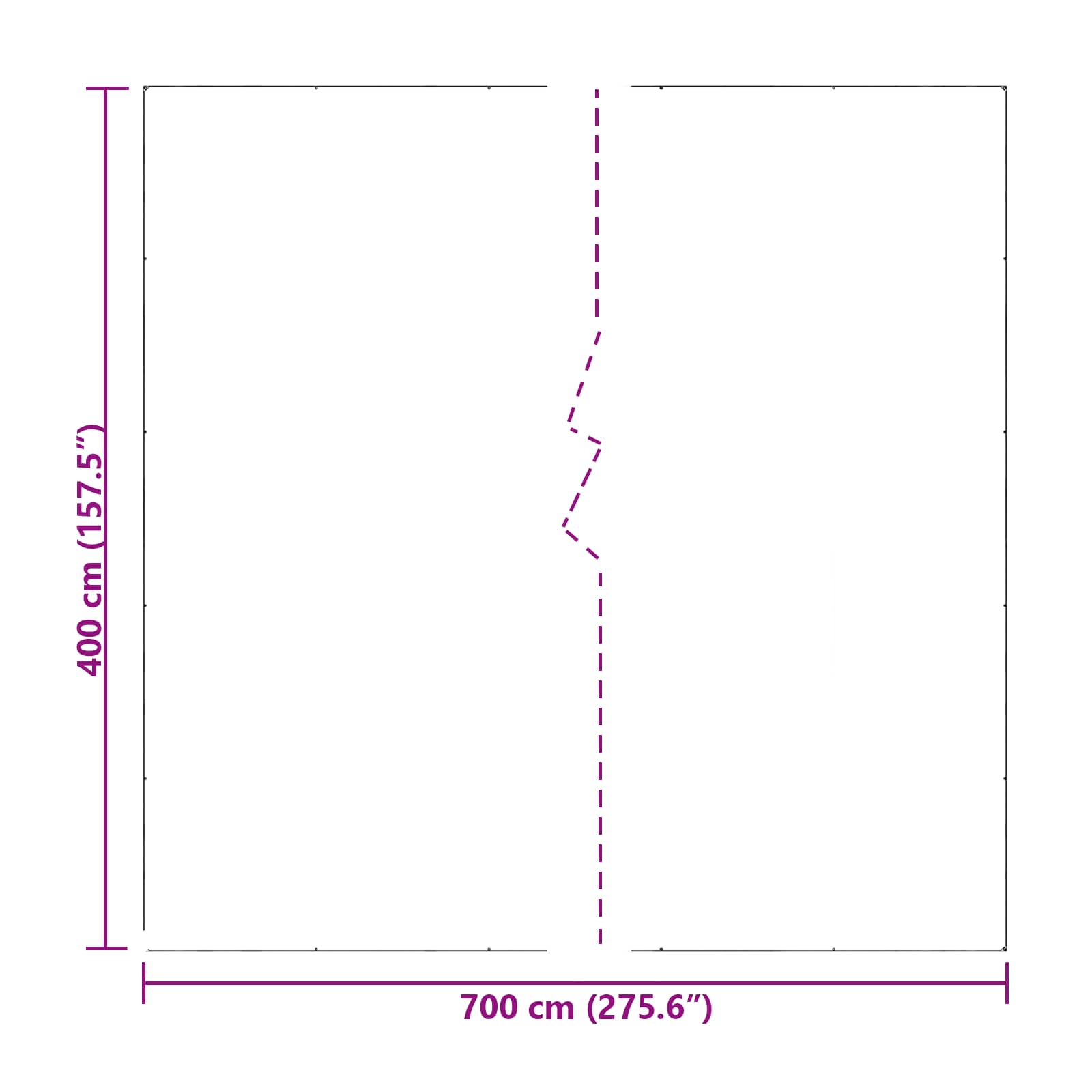 Telo con Occhielli Trasparente 7 x 4 m Polietilene | homemem39
