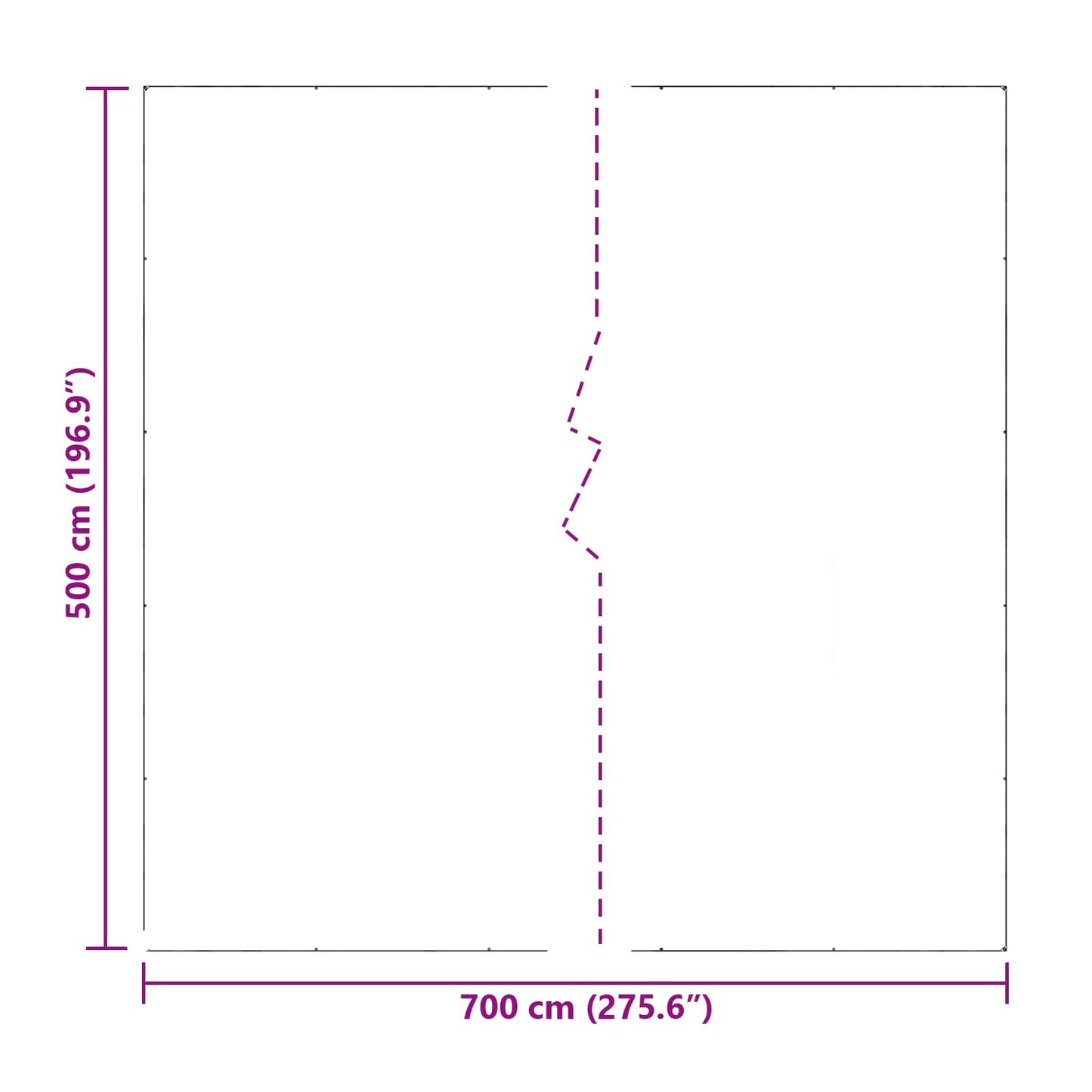 Telo con Occhielli Trasparente 7 x 5 m Polietilene | homemem39
