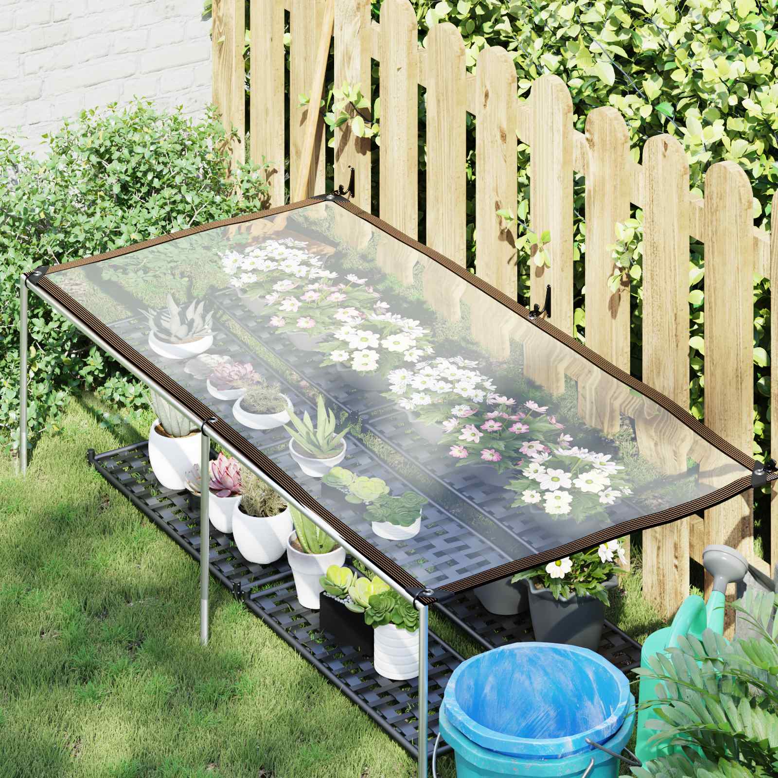 Copertura per Piante Trasparente 1 x 2 m PE | homemem39