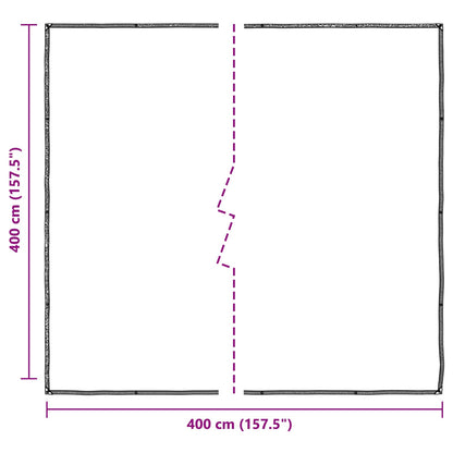 Copertura per Piante Trasparente 4 x 4 m PE | homemem39
