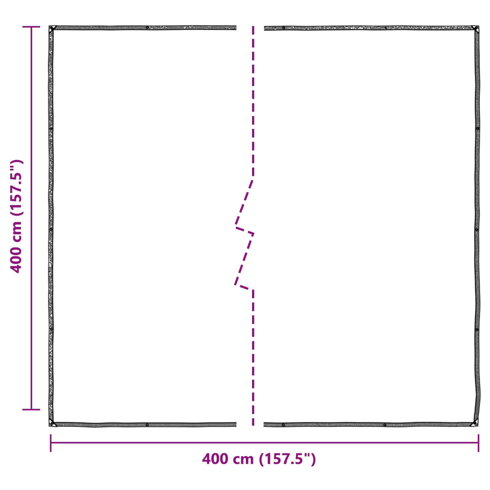 Copertura per Piante Trasparente 4 x 4 m PE | homemem39