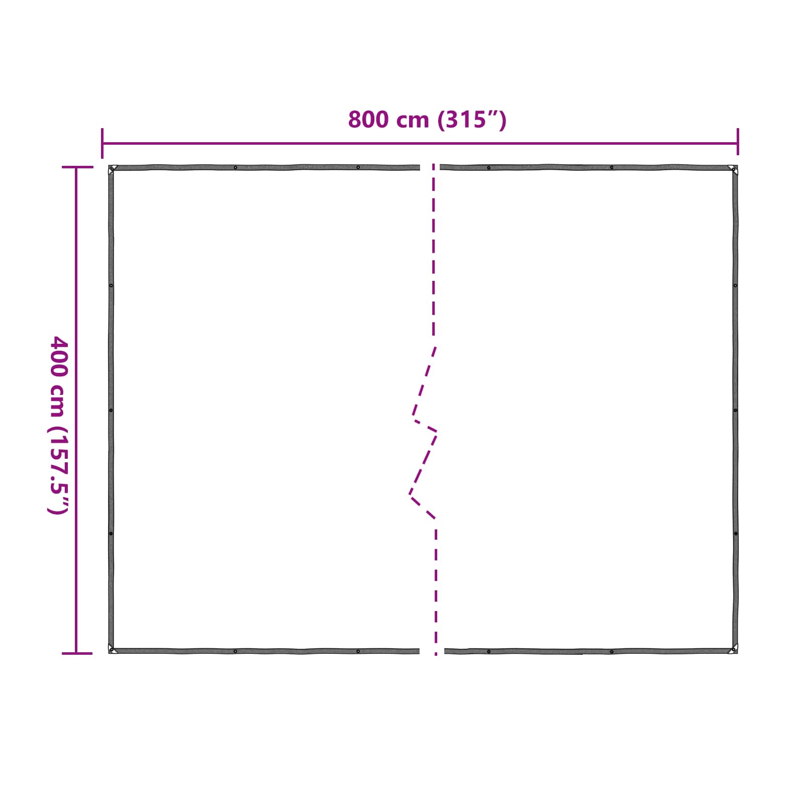 Copertura per Piante Trasparente 4 x 8 m PE | homemem39