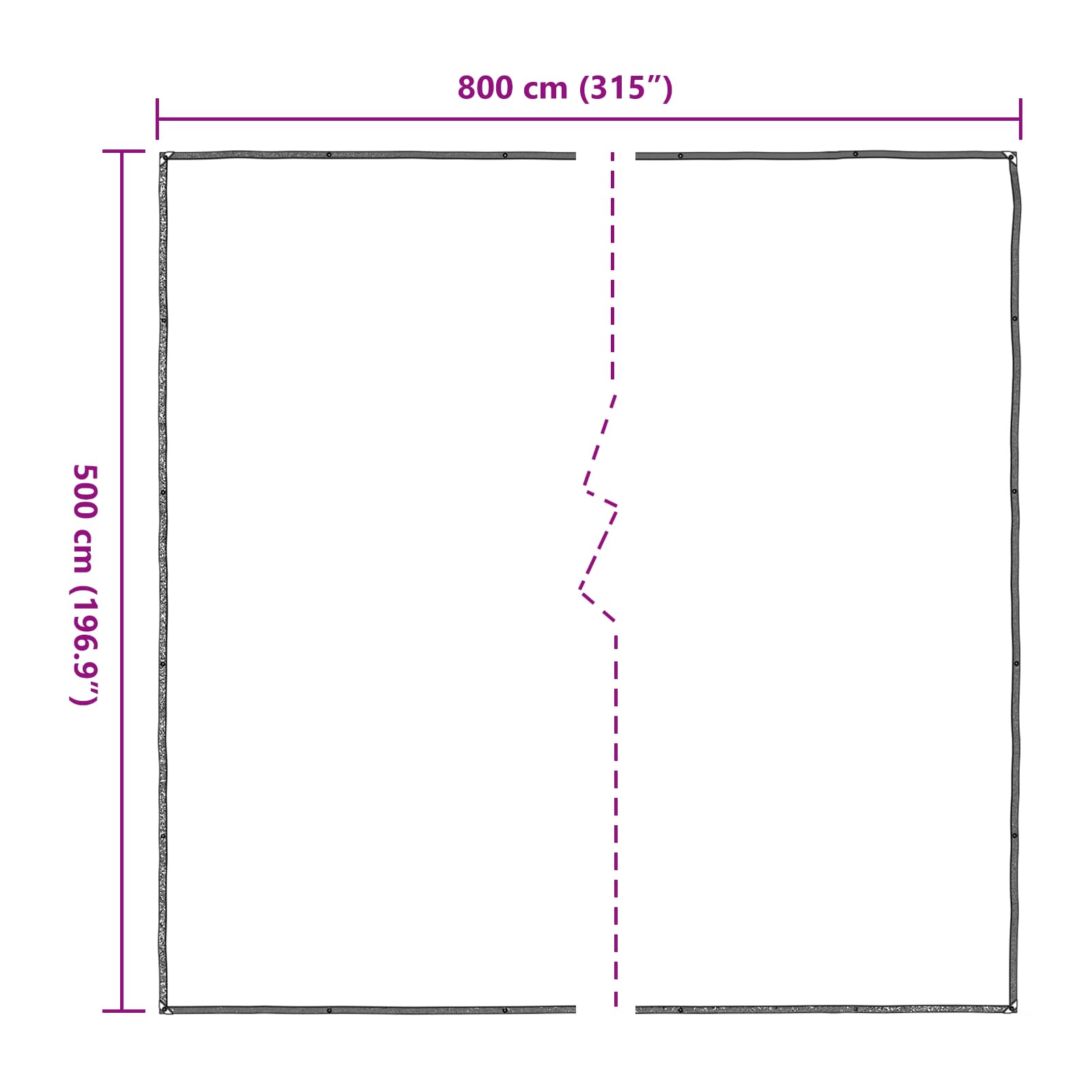 Copertura per Piante Trasparente 5 x 8 m PE | homemem39