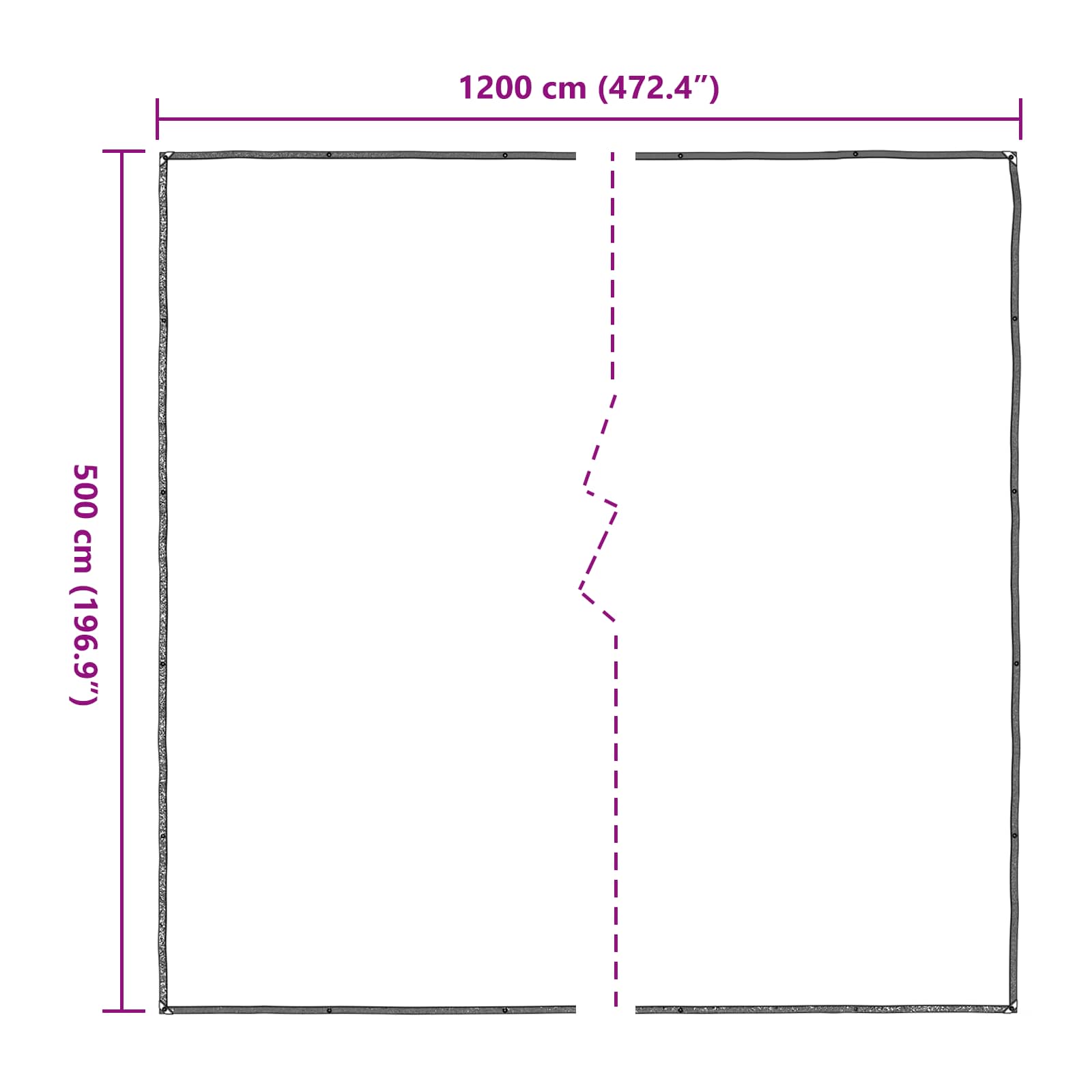 Copertura per Piante Trasparente 5 x 12 m PE | homemem39