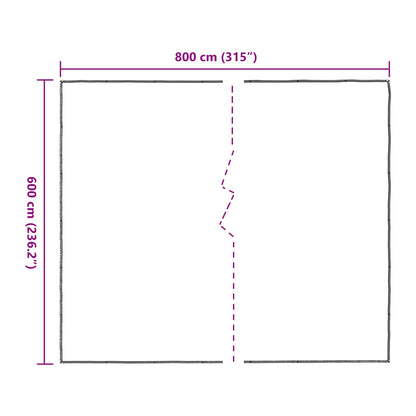 Copertura per Piante Trasparente 6 x 8 m PE