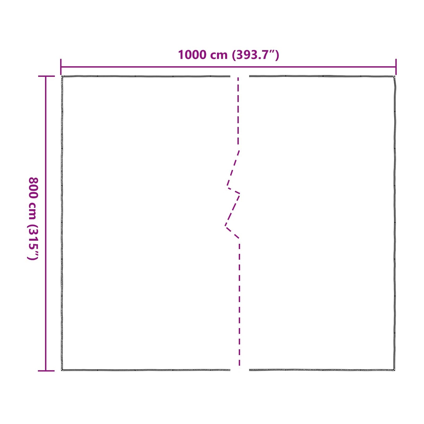 Copertura per Piante Trasparente 8 x 10 m PE