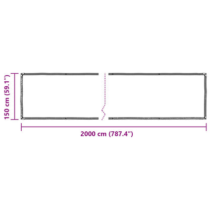 Copertura per Piante Trasparente 20 x 1,5 m PE | homemem39
