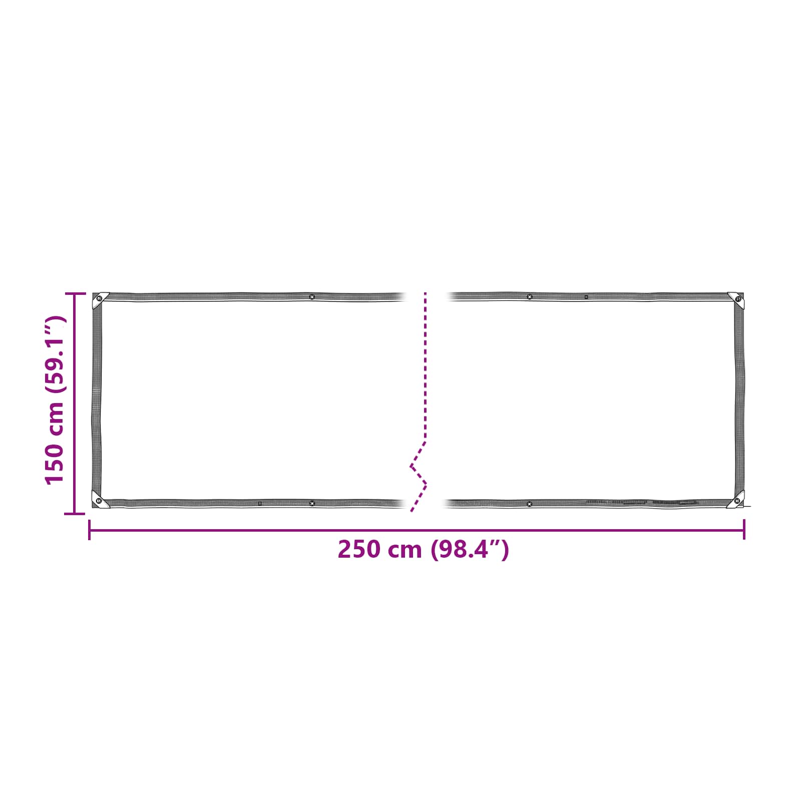 Copertura per Piante Trasparente 2,5 x 1,5 m PE | homemem39