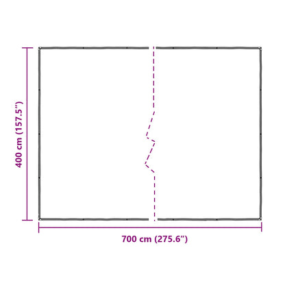 Copertura per Piante Trasparente 7 x 4 m PE | homemem39