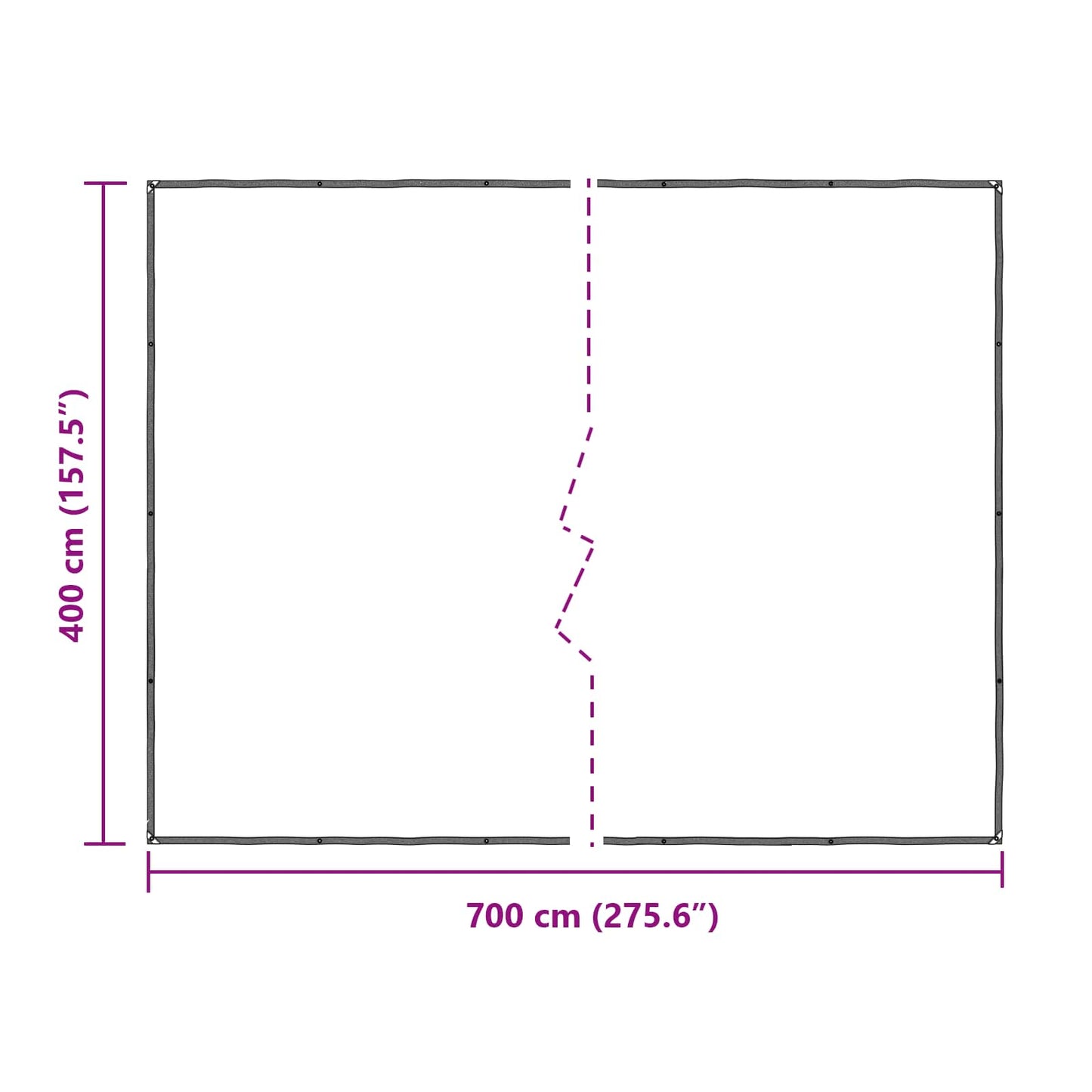 Copertura per Piante Trasparente 7 x 4 m PE