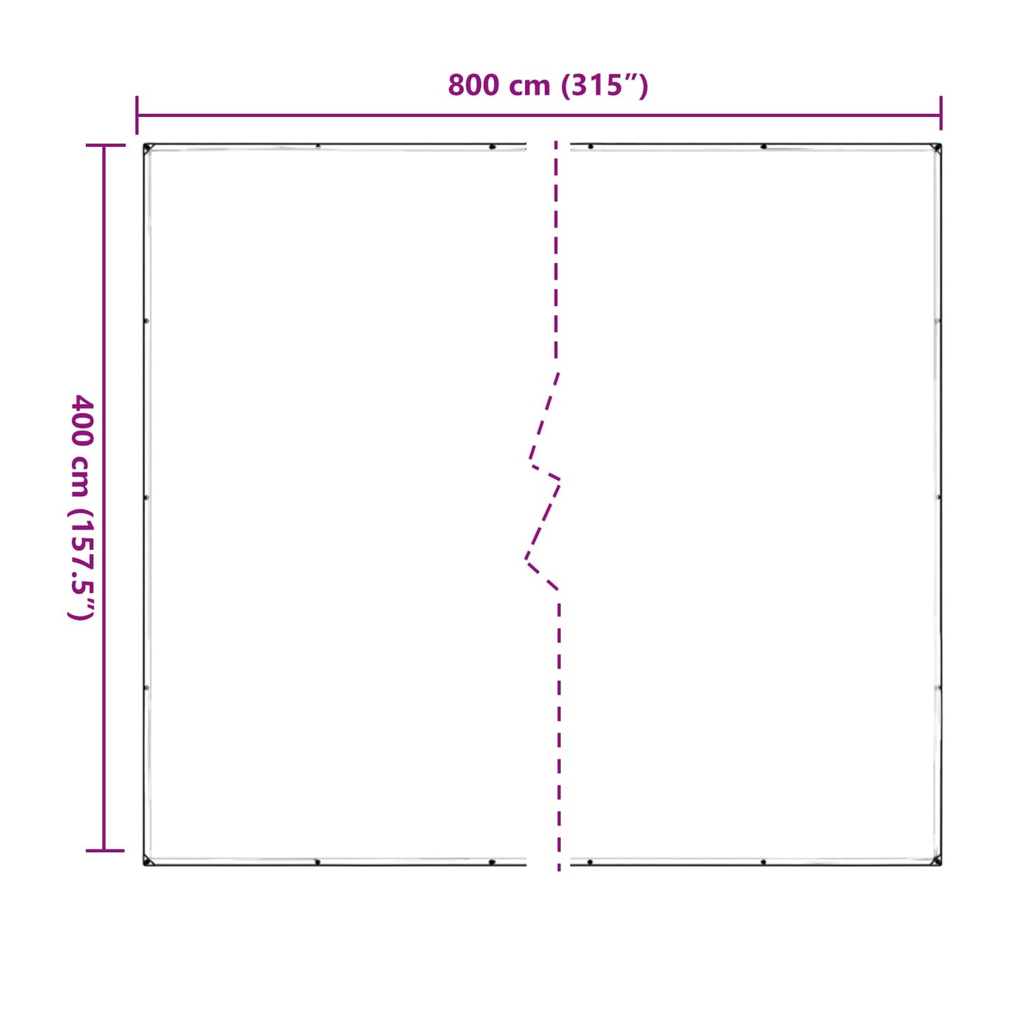 Copertura per Piante Trasparente 4 x 8 m PVC | homemem39