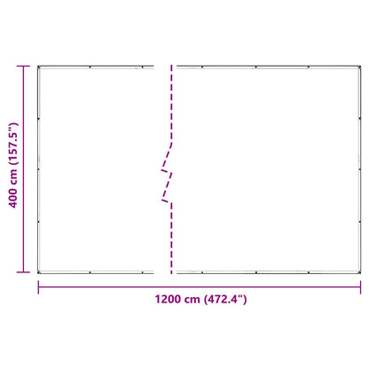 Copertura per Piante Trasparente 4 x 12 m PVC