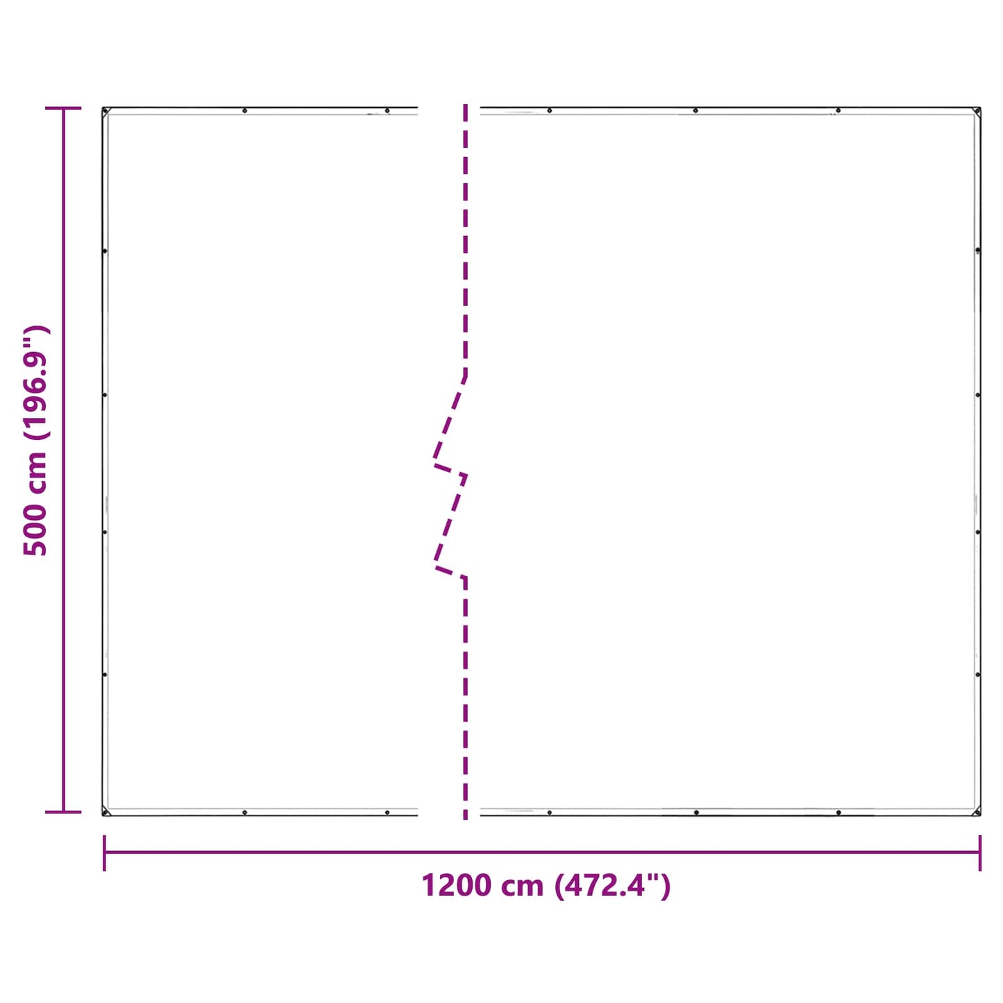Copertura per Piante Trasparente 5 x 12 m PVC