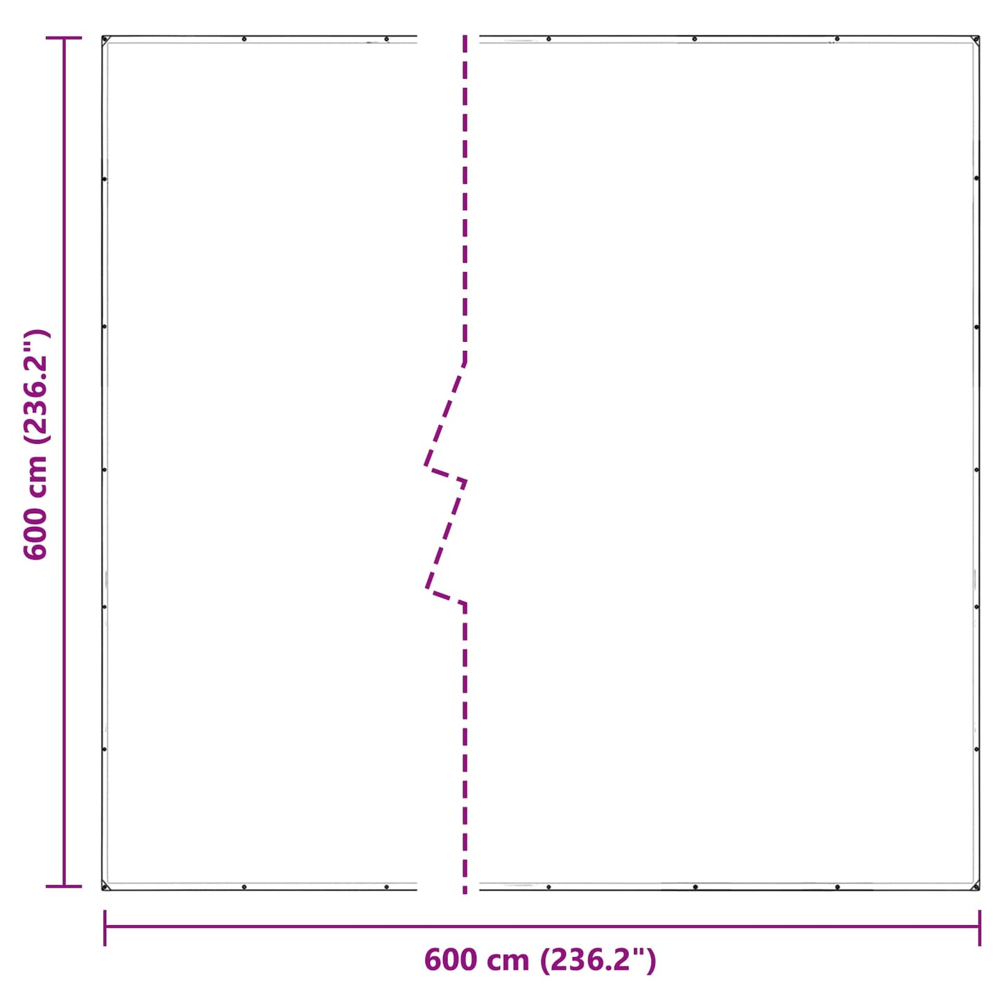 Copertura per Piante Trasparente 6 x 6 m PVC | homemem39