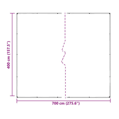 Copertura per Piante Trasparente 7 x 4 m PVC | homemem39