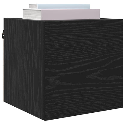 Mobile TV da parete 4 pcs Rovere Nero 30,5 x 30 x 30 cm | homemem39