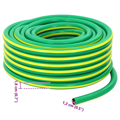 Tubo da Giardino 5-Ply Verde e Giallo 1 / 2'' 100 m PVC | homemem39