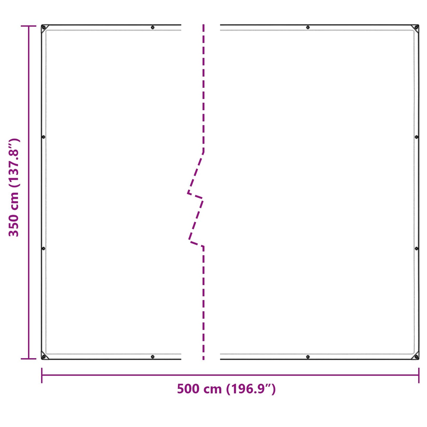 Tarp Trasparente 5 × 3,5 m PE | homemem39