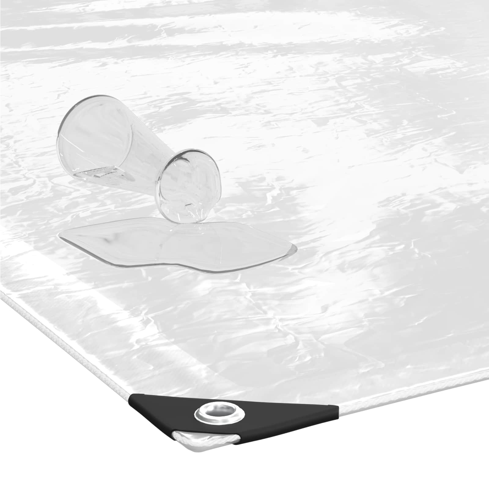 Tarp 350 gsm Trasparente 2,5 x 1 m PVC | homemem39