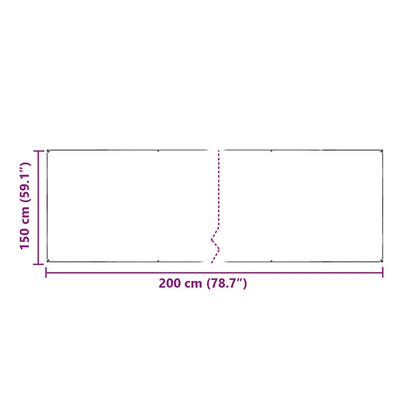 Tarp 350 gsm Trasparente 2 x 1,5 m PVC | homemem39