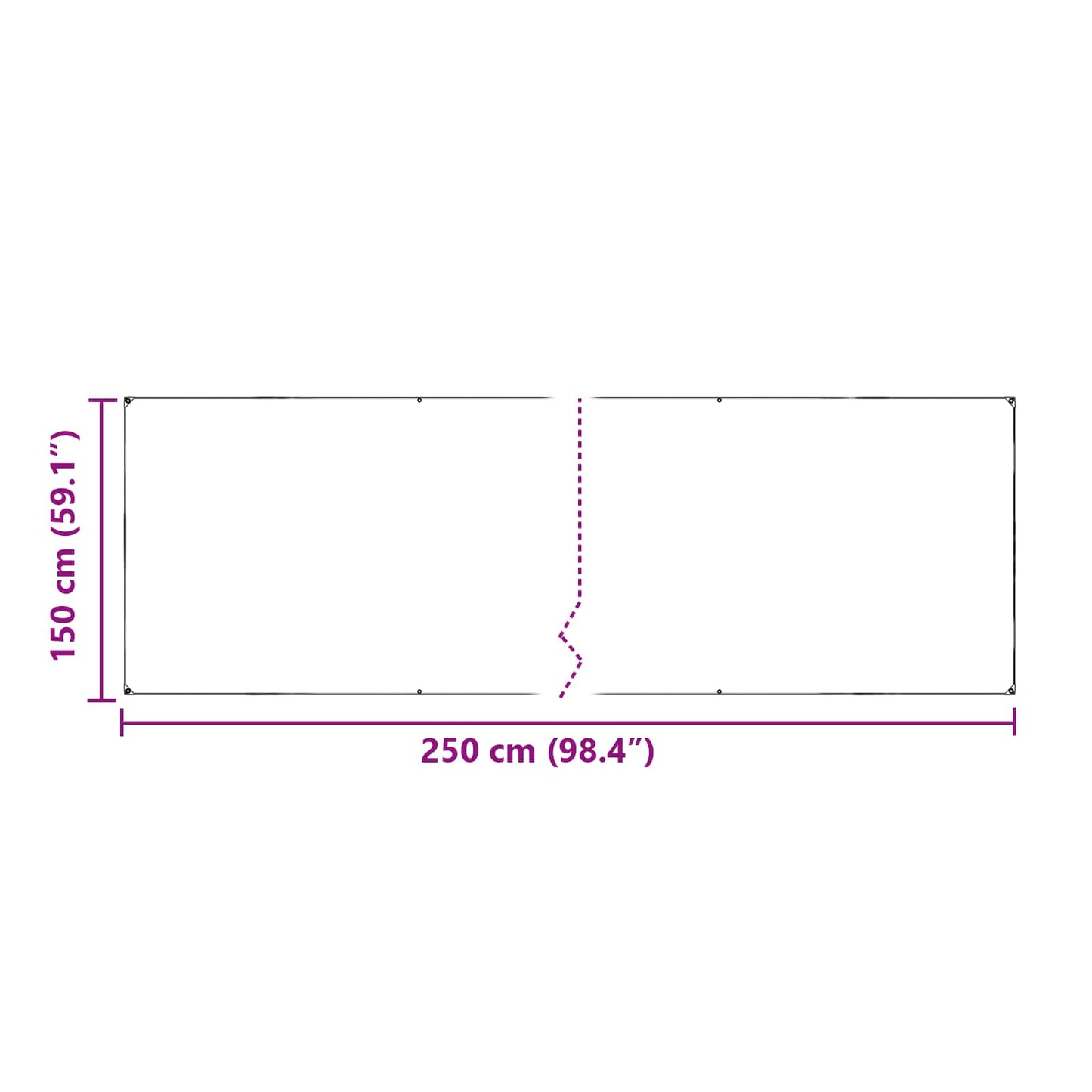Tarp 350 gsm Trasparente 2,5 x 1,5 m PVC | homemem39
