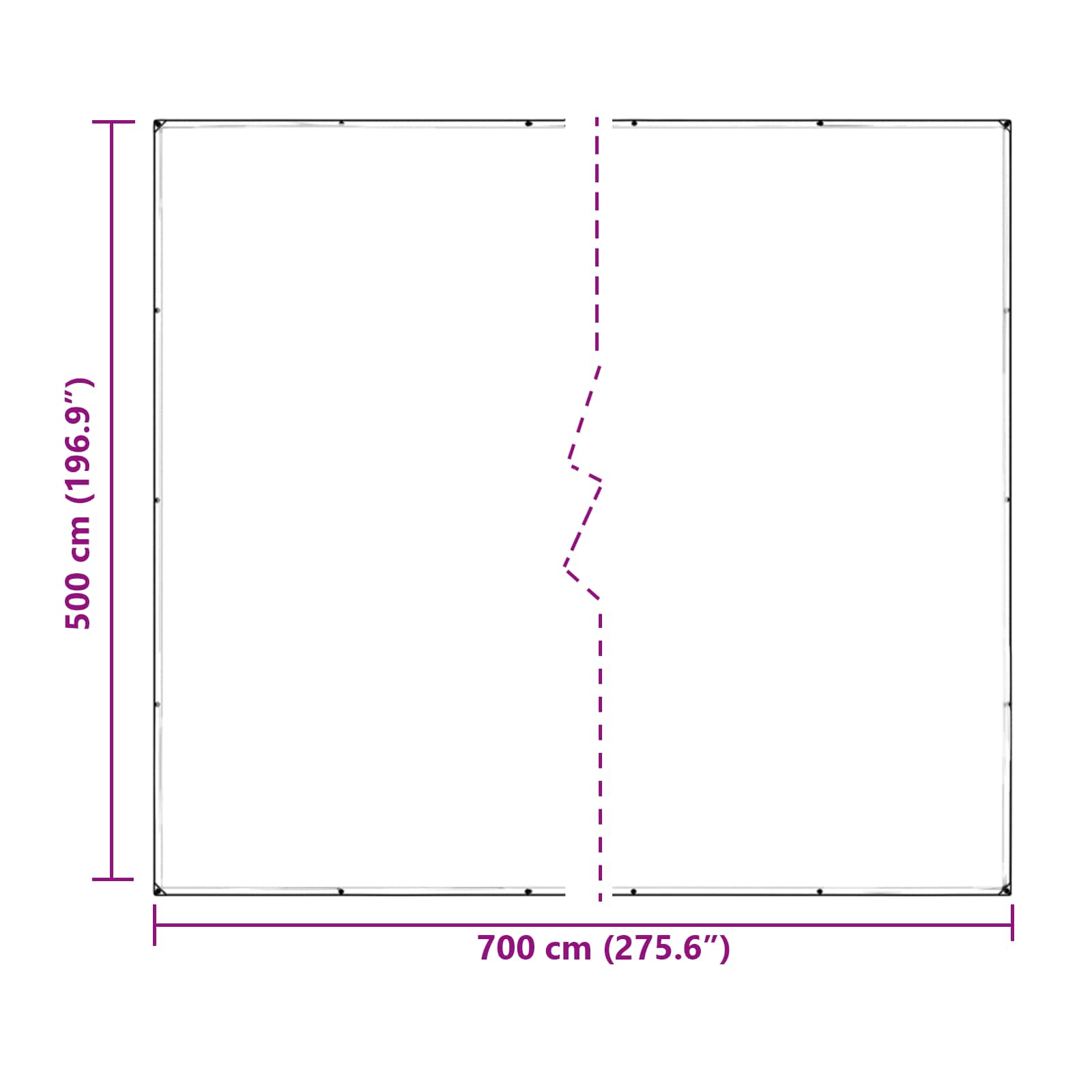 Tarp 350 gsm Trasparente 7 x 5 m PVC | homemem39
