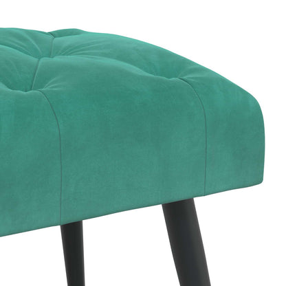 Panchina con bottoni imbottiti Turchese 80 x 40 x 46 cm Velluto | homemem39