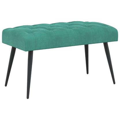 Panchina con bottoni imbottiti Turchese 80 x 40 x 46 cm Velluto | homemem39