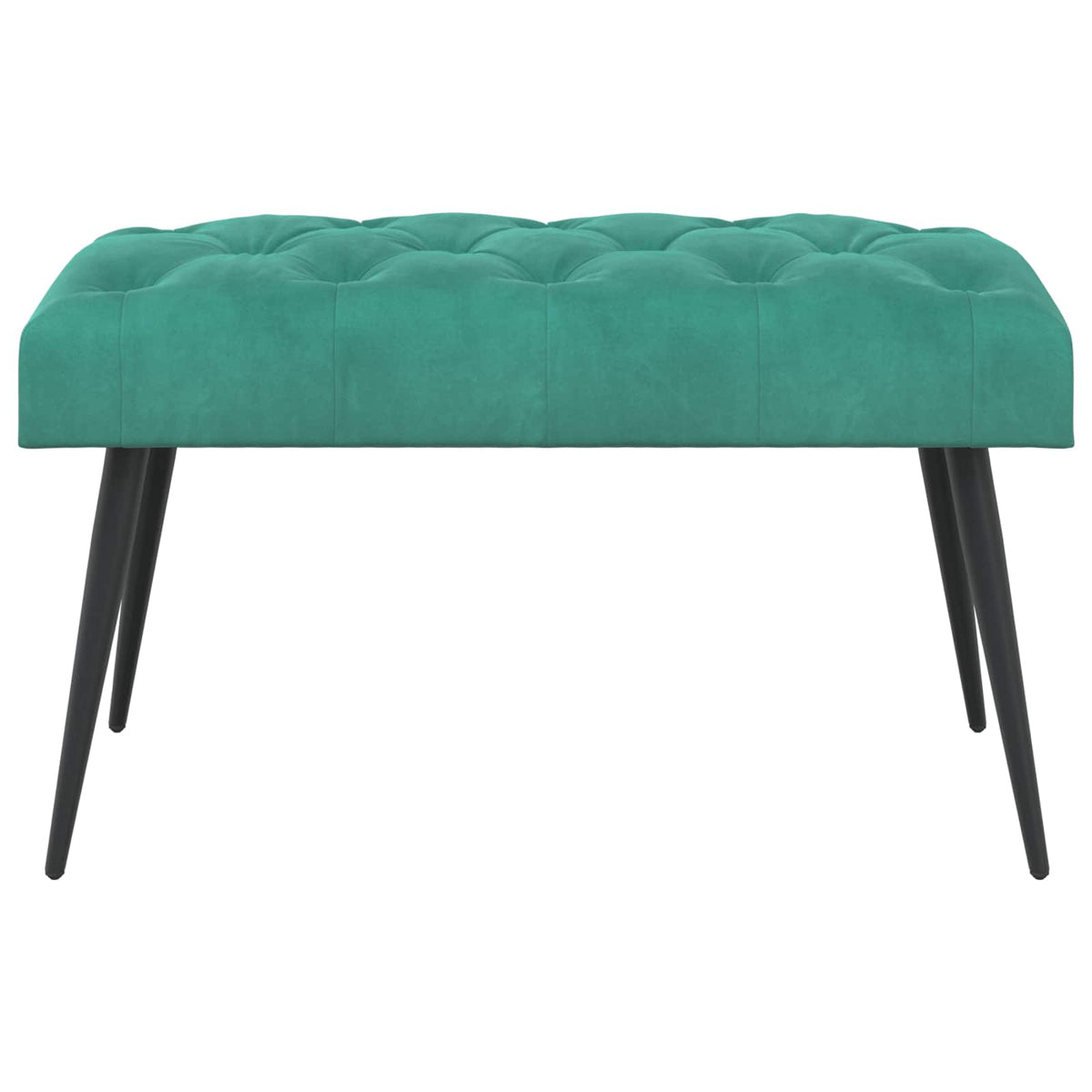 Panchina con bottoni imbottiti Turchese 80 x 40 x 46 cm Velluto | homemem39