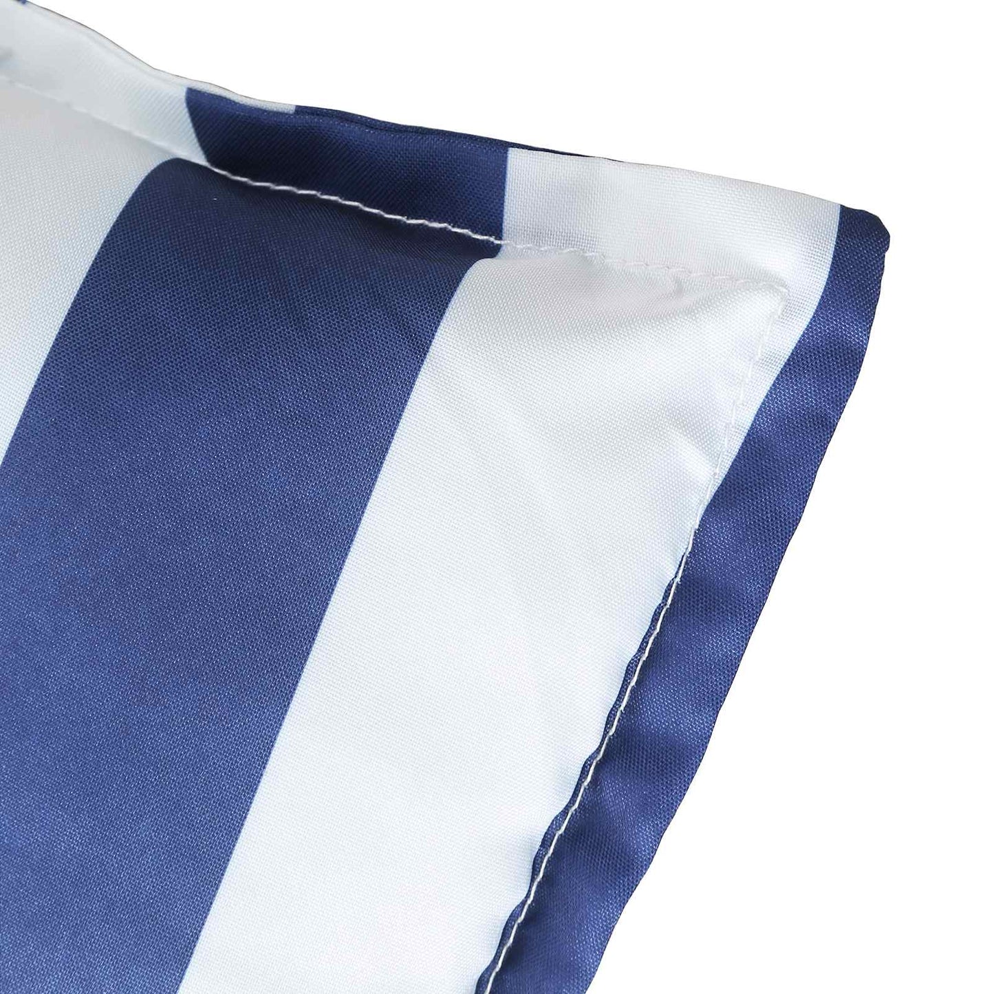 Cuscino da Esterno 2 pcs Blu e Bianco 120 x 50 x 7 cm Tessuto | homemem39
