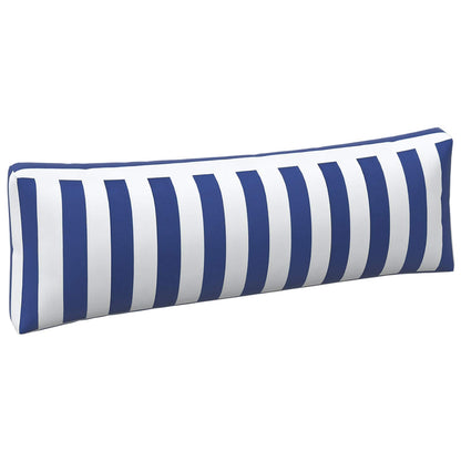 Cuscino da Esterno 3 pcs Blu e Bianco 103 x 58 x 10 cm Tessuto | homemem39