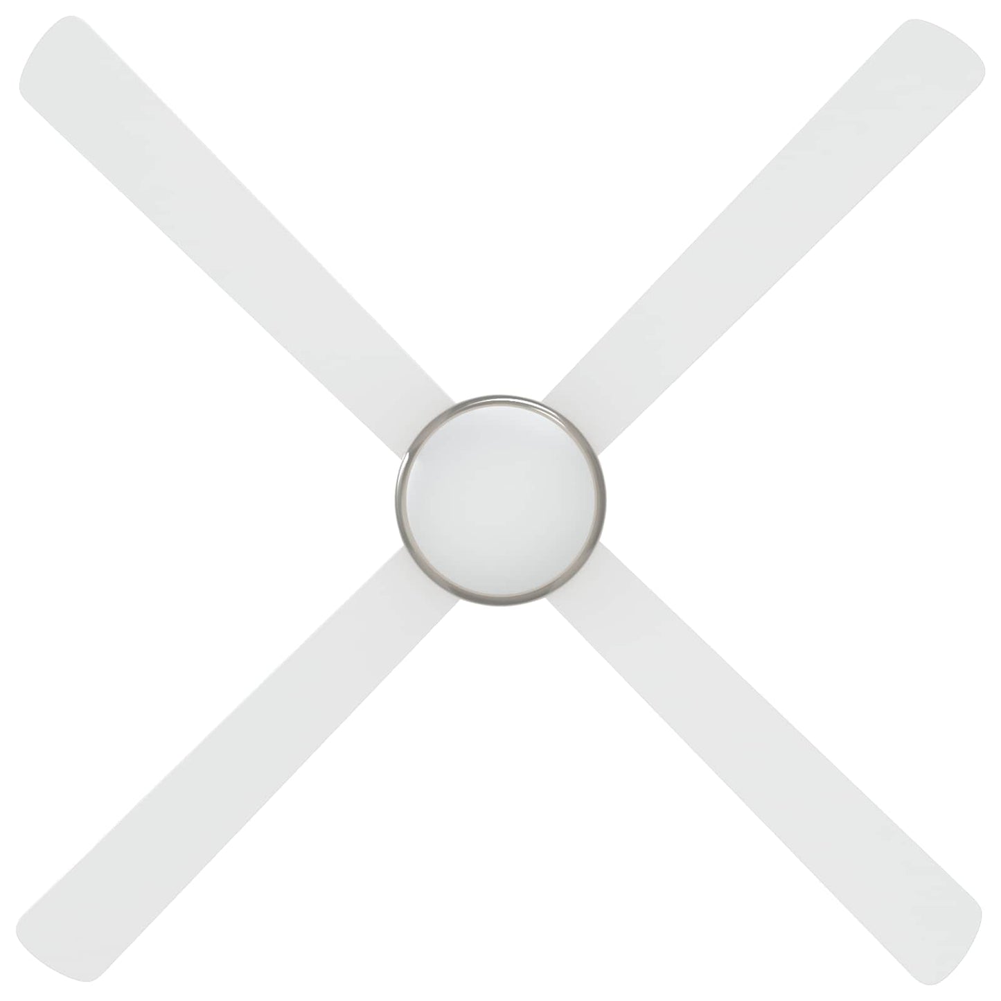 Ventilatore da soffitto con luce e telecomando Ø 130 cm Bianco | homemem39