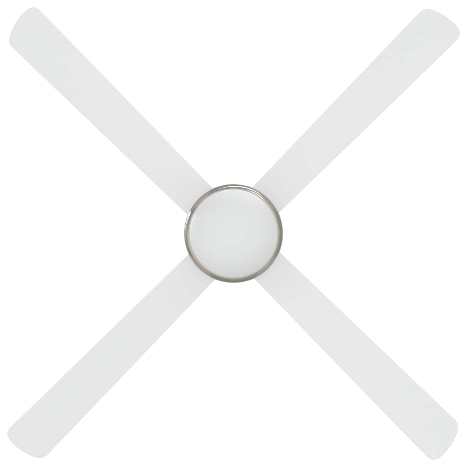 Ventilatore da soffitto con luce e telecomando Ø 130 cm Bianco | homemem39